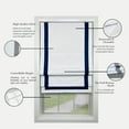 thumbnail image 4 of Versailles - Cordless Roman Shade, Valentina Collection, Darkening Fabric, 36" x 63", Blue, 4 of 10