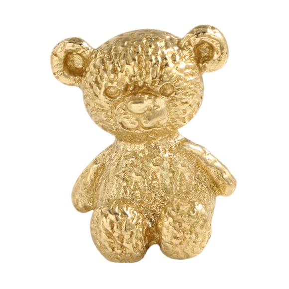 Luzkey Brass Bear Handle, Furniture Door Handle, Easy to Install, Creative Cabinet Knob, Wardrobe Door Handle for Bathroom, Kitchen Gate Golden