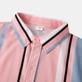 thumbnail image 2 of Camisas Hombre Camisas de un solo pecho de primavera y verano para hombre, camisa informal de manga corta con solapa para playa y vacaciones al libre (Pink, XL), 2 of 7