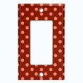 thumbnail image 2 of Metal Light Switch Wall Plate Outlet Cover (Vintage Burgundy Teal Striped Wall - Single Rocker), 2 of 2