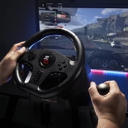Superdrive - GS850-X Steering wheel for Racing Games with manual shifter, 3 pedals, and paddle shifters for Xbox Serie X/S, PS4, Xbox One