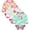 3-pack G, variant on WIBACKER 0-12M 100% Cotton Baby Boys 3-pack Flowers Long Sleeve Variety Onesies Snap Bodysuits