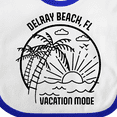 thumbnail image 4 of Inktastic Summer Vacation Mode Delray Beach Florida Boys or Girls Baby Bib, 4 of 4