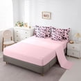 thumbnail image 5 of Castle Fairy Pink Leopard Print Girl Twin Bedding Sets 7-Piece,Old Fashion Dreamy Princess Bedding Comforter Set Microfiber,Jungle Animal Cheetah Breathable Sheet Sets,Super Cozy Room Decor, 5 of 8