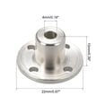 thumbnail image 3 of 4MM Inner Dia H12*D10 Rigid Flange Coupling Motor Guide Shaft Coupler Motor Connector 2PCS for DIY Parts, 3 of 4