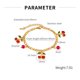 thumbnail image 4 of Pulsera con dijes de acero inoxidable Cherry para mujer, 4 of 4