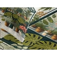 thumbnail image 4 of Ambesonne Botanical Quilted Bedspread Set 3 Pcs, Greenhouse and Big Cat, Queen Size, Olive Green and Dark Teal, 4 of 4