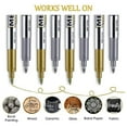 thumbnail image 3 of Markers Pens Art Waterproof Metallic Fast Dry Ink Marker Permanent Mirror Paint DIY Crafts Paper Glass Card Making Christmas Festival Green, 3 of 9