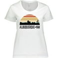 thumbnail image 3 of Inktastic Albuquerque New Mexico Skyline Women's Plus Size T-Shirt, 3 of 5