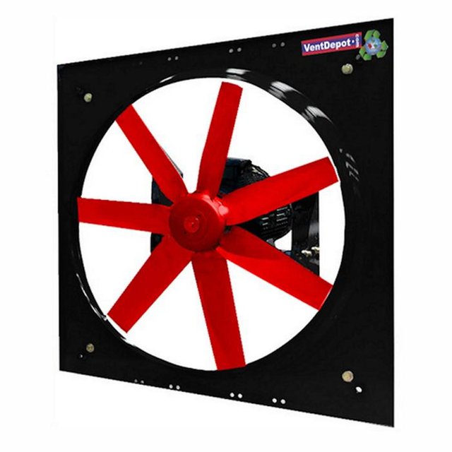 Extractor Axial para Aire Caliente PlastiWing Aspas 39"Ø 39690 m3/hr 220/440 V 5 HP 15.0/7.4 A 84 dB.