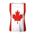 thumbnail image 4 of Womens Canada Day Tank Top Sleeveless Summer Shirt Tops Round Neck Patriotic Maple Leaf Tops Basic, 4 of 4