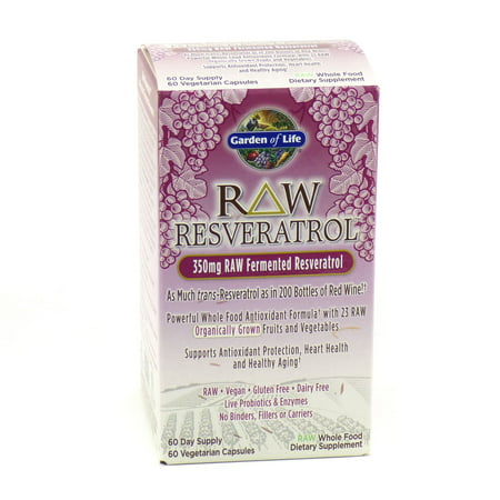 Resveratrol Raw par Garden of Life - 60 comprimés