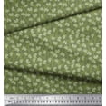 thumbnail image 3 of Soimoi Polyester Crepe Fabric Floral Block Printed Fabric 1 Yard 52 Inch Wide, 3 of 3