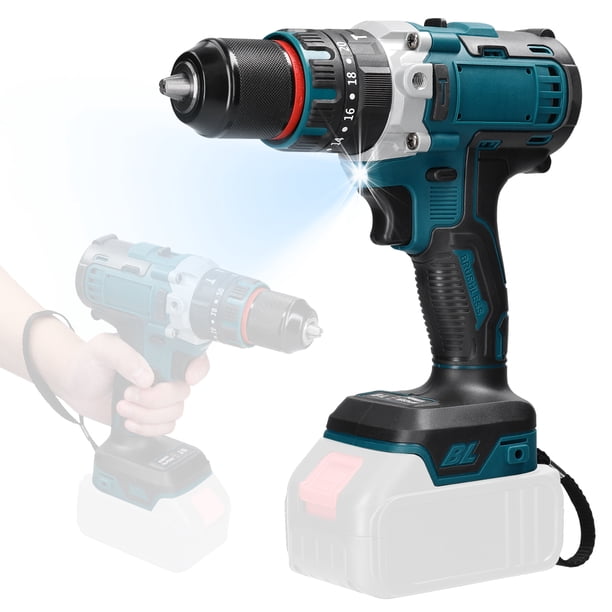 Electric de 13 mm Motor recargable Sin Cepillo de ImpactO Eléctrico Taladro Inalámbrico Destornillador Eléctrico inalámbrico Taladro eléctrico Herramientas multifuncional