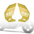 thumbnail image 1 of Engine Cover Side Panel Plate Gold for Kawasaki Vulcan S En650 Vn650 15-22 Cafe, 1 of 5