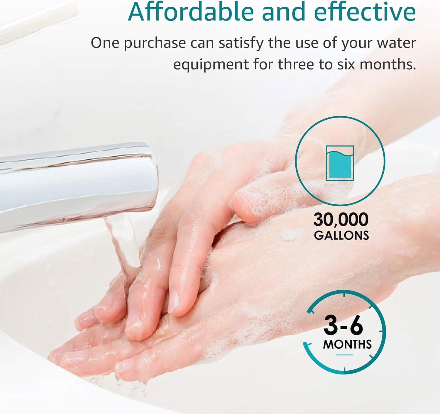 AQUA CREST AP110 Whole House Water Filter, Sediment Filter, 5 Micron, Any 10" x 2.5" Home Water Filter, Pack of 6
