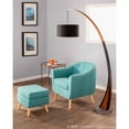 thumbnail image 5 of Lumisource Noah Mid-Century Modern Floor Lamp, Walnut/Marble, 5 of 7