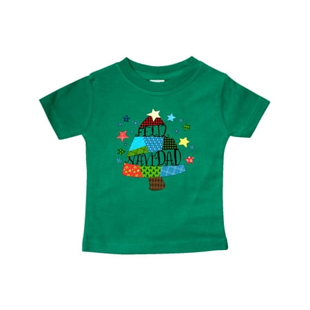 

Inktastic Feliz Navidad Patchwork Tree Quilting Gift Baby Boy or Baby Girl T-Shirt