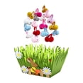 thumbnail image 3 of Canasta de Pascua precargada con juguetes de conejito de peluche Animales de peluche Conejos a granel para Césped, 3 of 9
