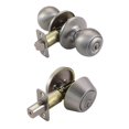 thumbnail image 1 of Design House 782888 Pro Ball Entry Knob & Deadbolt Combo, Satin Nickel, 1 of 1