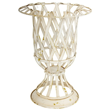 - A&B Home Lattice Metal Planter Urn