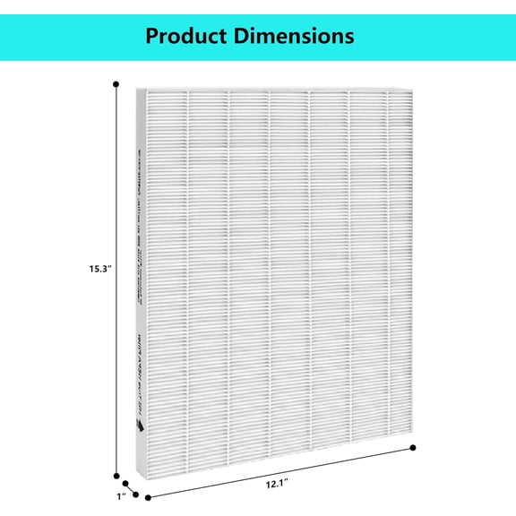 3 Pack D360 True HEPA Replacement Filter for  D360 Air Purifier