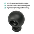 thumbnail image 3 of 6pcs Spring Cord Lock Plastic Cord End Fastener Hole Toggle Stopper Slider Black, 3 of 7