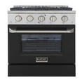 thumbnail image 4 of Pemberly Row 30" Stainless Steel Propane Gas Range in Black/Silver, 4 of 10