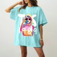 thumbnail image 1 of TayIor Sw1ft Chemises, Tylor Sw1ft Merch, Tylor Sw1ft, Chemises Blouse à Manches Courtes à Col Rond Imprimées Décontractées de Mode pour Femmes, T-Shirts Graphiques pour Amatrices de Musique pour Femmes TKFASHION Cyan L, 1 of 5