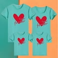 thumbnail image 5 of T-shirts Assortis pour la Famille, T-shirts à Col Rond en Coton pour Adultes et Enfants, Ensembles de Tenues Familiales Confortables pour Photos et Usage Quotidien, 5 of 5