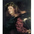 thumbnail image 2 of Titian 20x23 Black Ornate Wood Framed with Double Matting Museum Art Print Titled - Bravo, 2 of 4