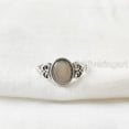 thumbnail image 4 of Natural Grey Moonstone Ring, Grey Moonstone Gemstone Ring, June Birthstone, Tiny Bohemian Ring, 925 Sterling Silver, Designer Womens Ring, Christmas Thanksgiving, Handmade Statement Jewelry, 4 of 8
