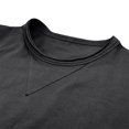 thumbnail image 5 of Honeeladyy Mens Long-Sleeve Lightweight Crewneck Top #Sc-Black-M, 5 of 7