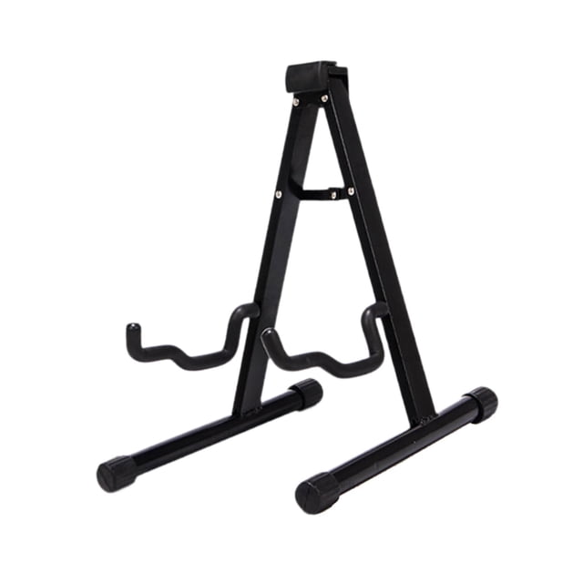 Soporte de guitarra Soporte de estante musical Metal Universal Portable Professional a Shape Frame Guitar Stand Pisos para el bajo de violín de banjo