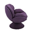 thumbnail image 3 of Mac Motion Comfort Chair Swivel Accent Chair in Purple, 3 of 4