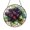 Acrylic 3.5 Inch, variant on Berry Branch Stained Glass Window Hanging Suncatcher, Decorative Botanical Art Panel Ornament for Rustic Home Decor