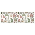 thumbnail image 6 of Yayeee Kitchen Valance Rod Pocket 54" x 18" Living Room Window Curtain, Brown Christmas House, 6 of 6