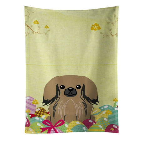 

Carolines Treasures BB6102KTWL Easter Eggs Pekingese Tan Kitchen Towel 15 X 28 multicolor