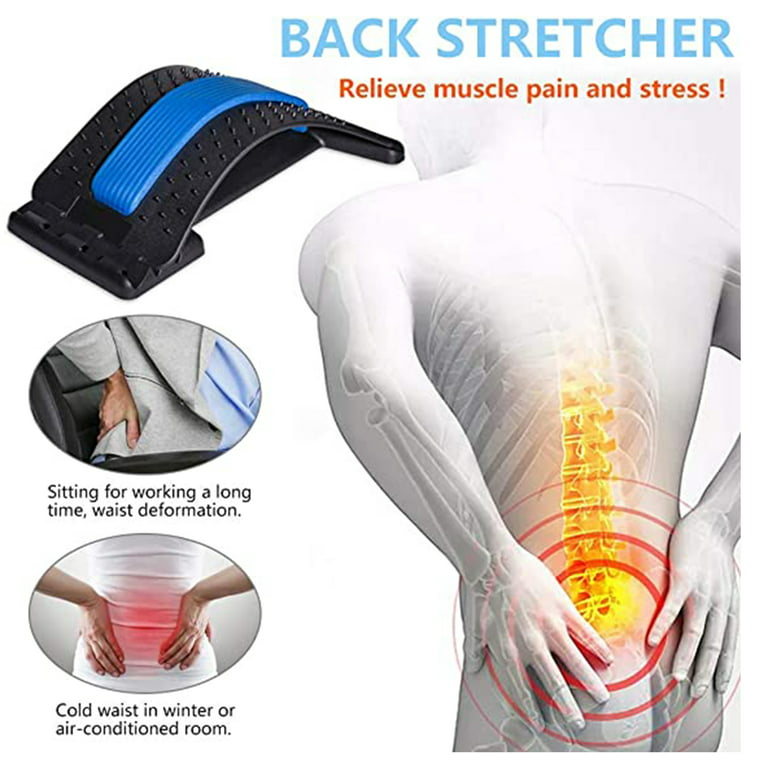 Back Massager Stretcher Lower and Upper Back Pain Relief Massage Tools  Lumbar