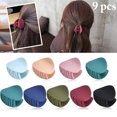 thumbnail image 1 of Coofit 9PCS Griffe de Cheveux Triangle de Couleur Unie Mini Griffe Clips Accessoires de Cheveux pour Femmes, 1 of 9