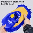 thumbnail image 6 of Yonrjhukm Car Wash Mop Special Soft-bristled Brush The Car Car Tool Car Cleaning Telescopic Cleaning Brush /Mop Head 11x6inch Pole Length 102cm/47inch After Telescopic, 6 of 9