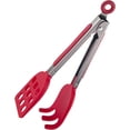 thumbnail image 5 of i Kito Mini Easy-Grip Waffle Tongs Lift Turner Holder, Non-Slip Silicone Handle Black, 5 of 6