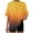 Yellow, variant on WRKEKC Short Sleeve Shirts for Women, Summer T-Shirts for Women, Women's Trendy Casual Short Sleeve Gradient Printed Pocket Ladies Round Neck Blouse