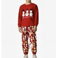 thumbnail image 5 of Boys Sets Size 10-12 Kids Christmas Pajamas Cotton Long Sleeve Matching Holiday Pjs Set Toddler Boys Girls Kids Xmas Jammies Red, 5-6 Years, 5 of 6