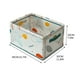 thumbnail image 3 of Cesta de almacenamiento con estructura de acero • Organizador plegable de 40x30x20cm • Caja de libros y aperitivos de sobremesa • Almacenamiento de cocina en casa de malla transparente de PVC, 3 of 4