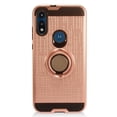 thumbnail image 2 of Case for Motorola Moto G Pure Hybrid 360° Ring Armor Shockproof Dual Layers 2 in 1 Holder with Ring Stand for Magnetic Car Mount Cover by Xcell - Rose Gold, 2 of 5