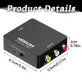 thumbnail image 3 of Adapter Connector to Converter Av Old Set Top Box Dvd Player Dance Mat Cvbs to Tv Display Converter Av to Converter Composite Cvbs Video Adapter Electrical Adapter Plug Converter Power Adapter Interf, 3 of 9