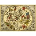thumbnail image 2 of Cellarius, Andreas 32x25 White Modern Wood Framed Museum Art Print Titled - Maps of the Heavens: Planisphaerium Stellatum Boreale, 2 of 4