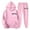 Pink, variant on Hooded Tracksuit Loungewear Sweatsuit with Pockets Jogging Suit Sets,Men's Tracksuit Plus Size Causal Long Sleeve Athletic Shirt Loose Designs Sweatsuit (Beige, L)