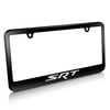 srt matte black metal license plate frame for dodge jeep chrysler ram